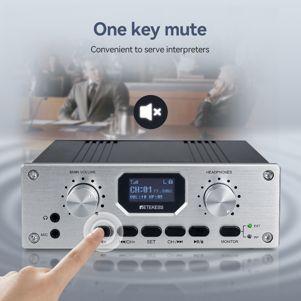 TT119 Simultaneous Interpreting Equipment,Stereo Translation Device For Church