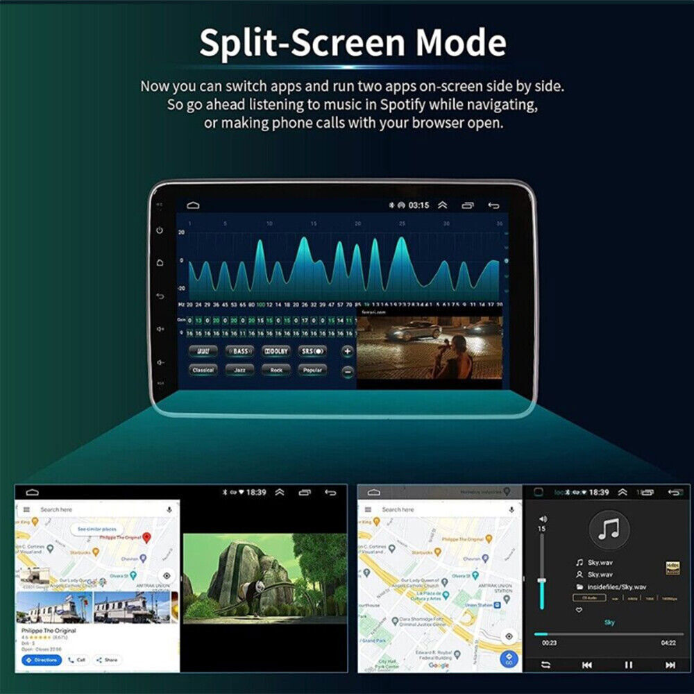 para Jeep Compass 2017-2019 Apple CarPlay Android Auto Android 14 Radio de coche