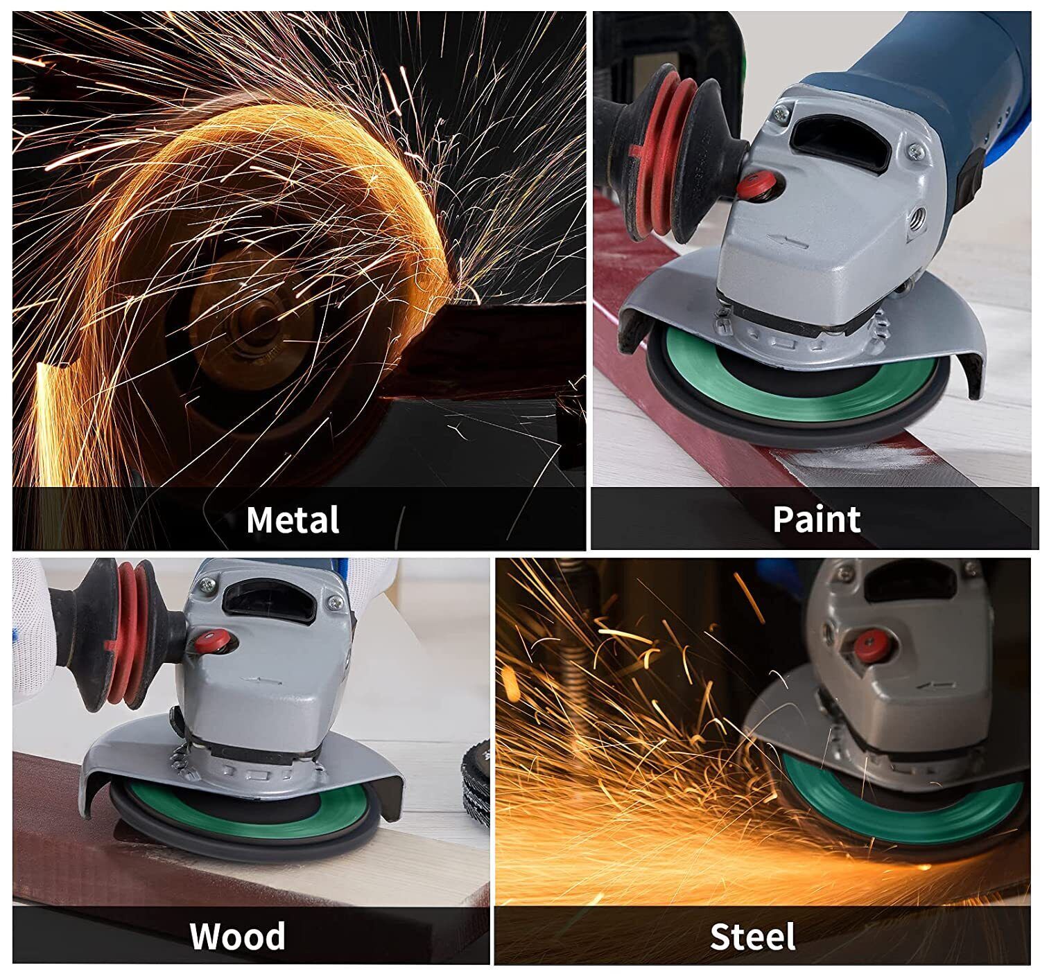 SATC 20x 4.5" 4-1/2 Flap Disc 40 60 80 120 Grit Angle Grinder Sanding Grinding