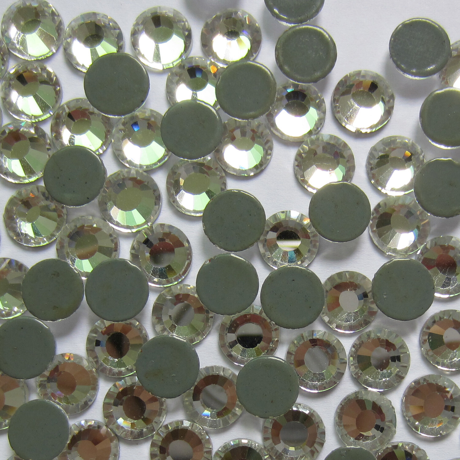 Crystal AB Iron On Hotfix Rhinestones Hot Fix Flatback White Clear Strass Stones