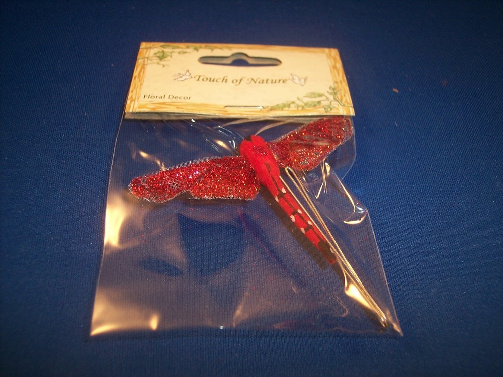 Red Sparkling Mushroom Dragonfly