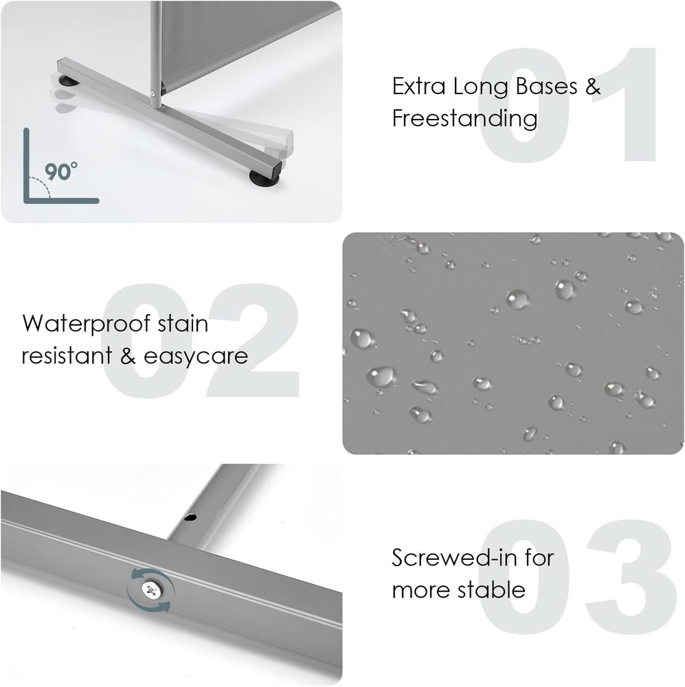 Single Large Panel Room Divider Privacy Screen Office Partition Separators