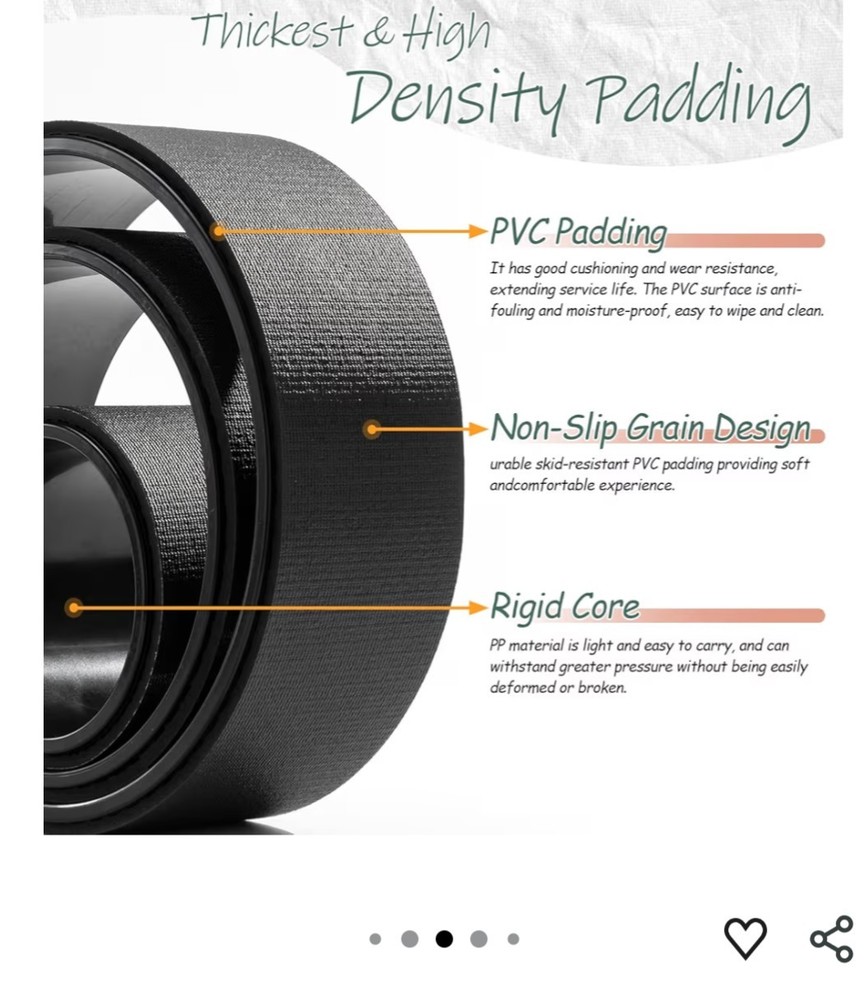 Zmarthumb Foam Roller Set, Trigger Point Back Roller, flexibility, 3pk