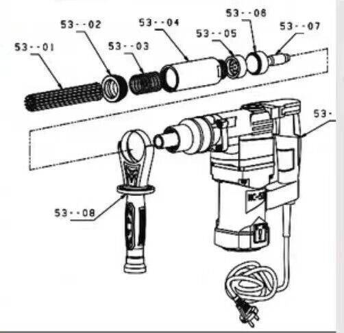 110V-220V Electric Needle Derusting Gun Rust Removal Needle Scaler Jet Chisel-