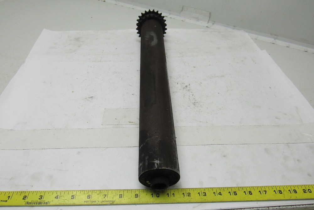 Chain Driven Double Sprocket Pallet Conveyor Roller 2-1/2"x21"BF 11/16" Hex