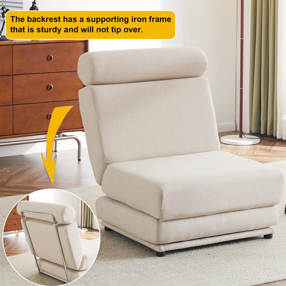 Convertible Sleeper Sofa Bed Floor Couch Single Sofa Chairs Folding Sofa Bed US