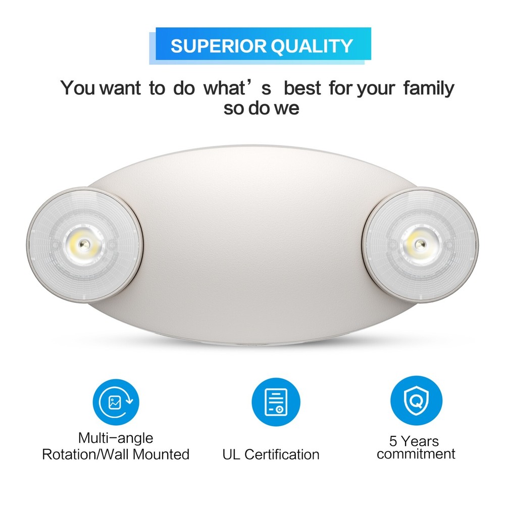 UL Listed 1 Pack Led Emergency Light Exit Lighting Commercial Emergency Lights.