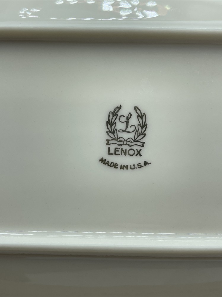 Lenox 13.5" Handled Celery Tray Gold Rim