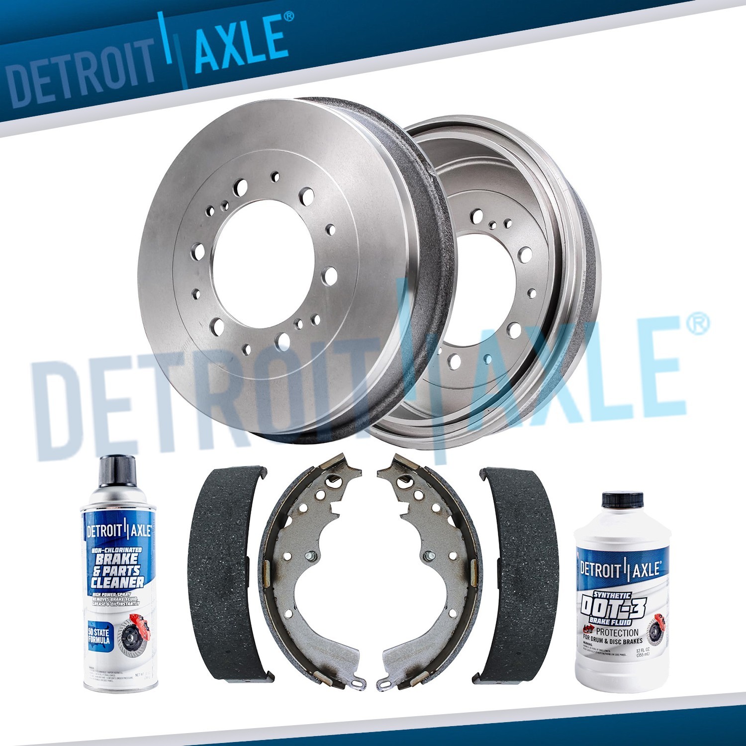 Rear Brake Drums Shoes for 2005 2006 2007 2008 2009 - 2019 Toyota Tacoma 4WD