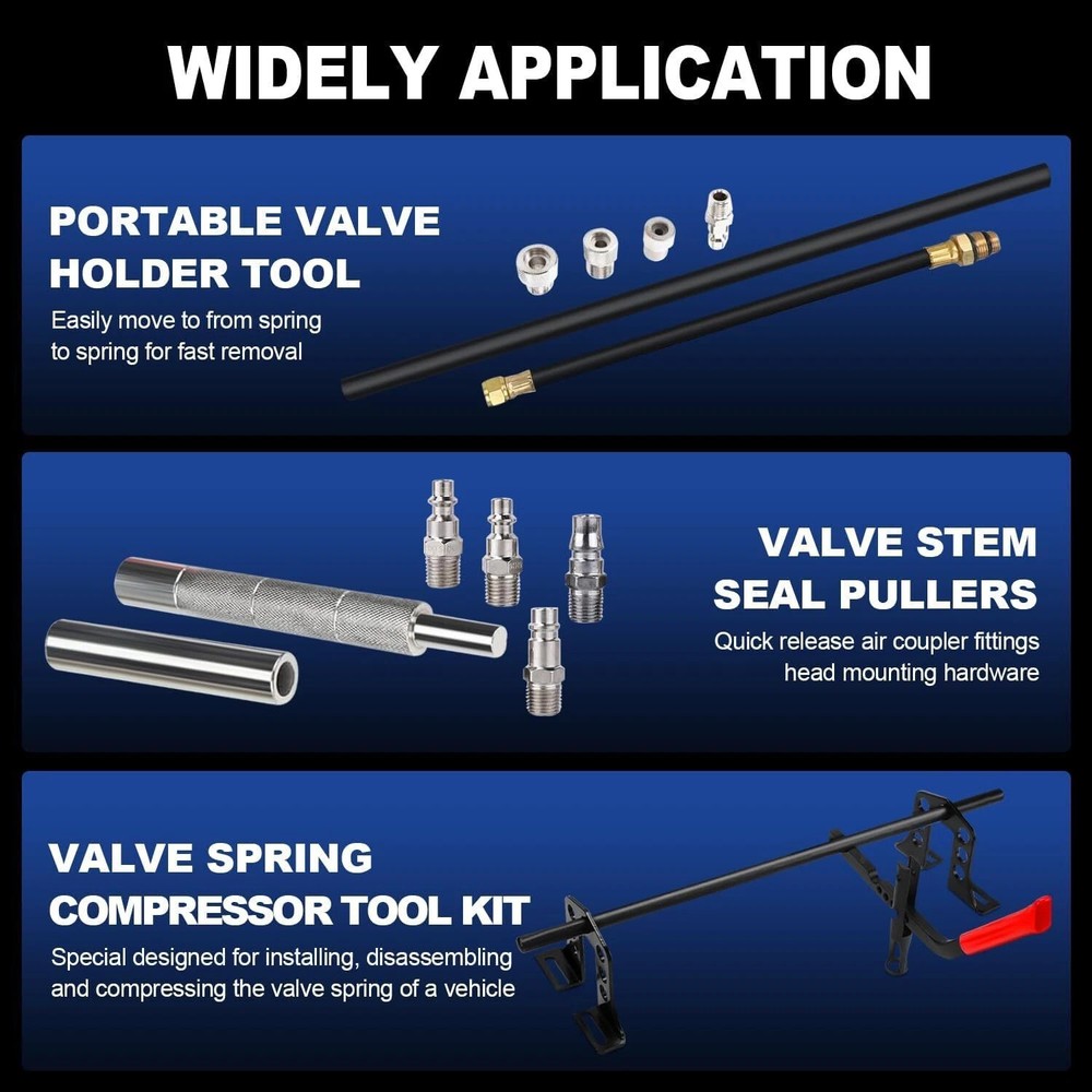 Car Engine Overhead Valve Spring Remover Installer OHV OHC Compressor Tools Kit