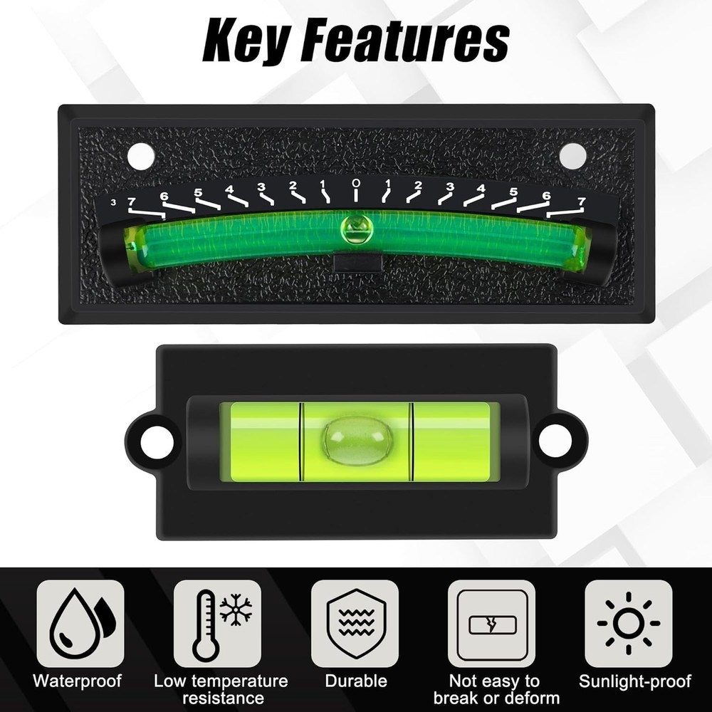 2+2Pack Level Bubble Self-Adhesive & Wall Mounted, Stick On Small Level for Leve