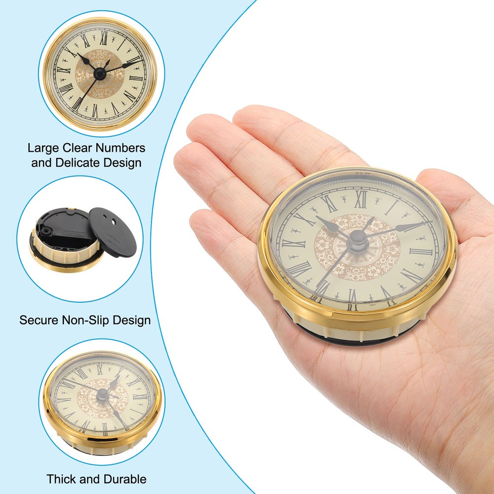 2.8" 70mm Quartz Clock Insert Round Quartz Movement Miniature Clock Mini Roman