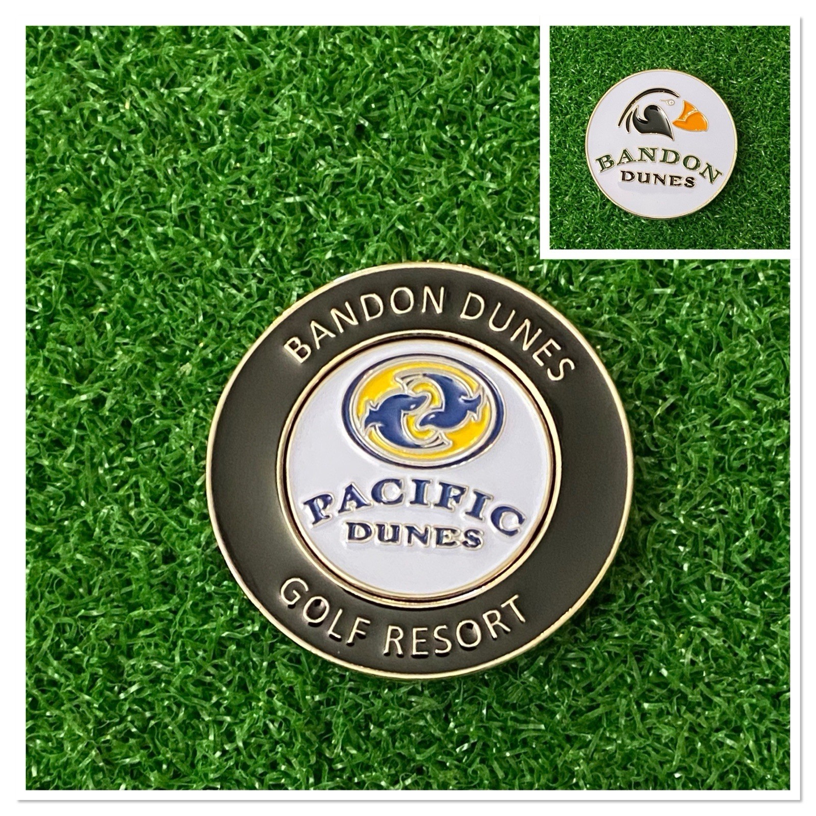 PACIFIC DUNES At BANDON DUNES 1-1/2” Magnetic Ball Mark w/Removable Marker