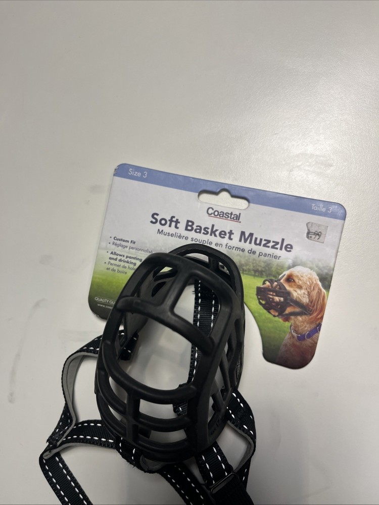 Coastal - Soft Basket Muzzle, Black, 03