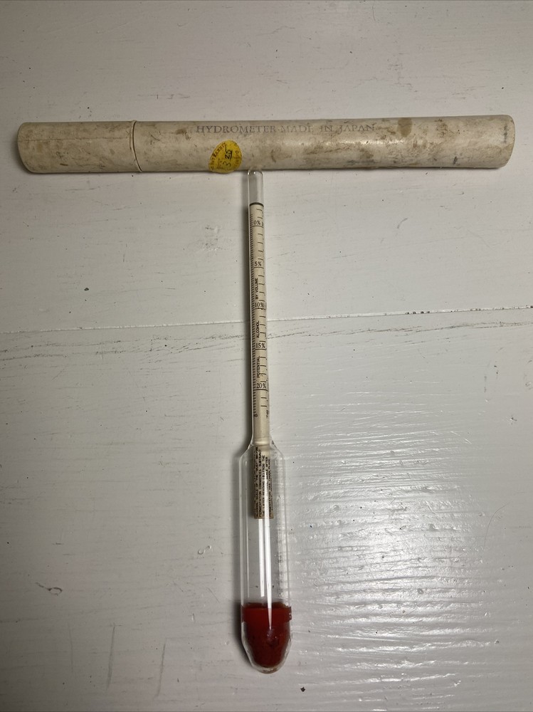 VERY ANTIQUE HYDROMETER IN ORIGINAL BOX