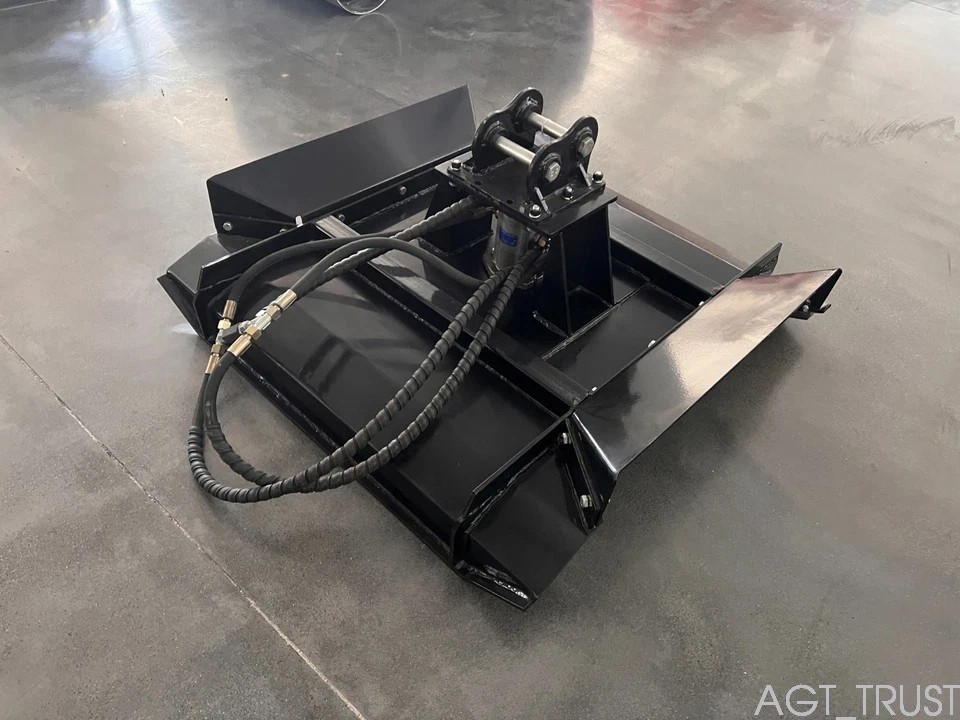 AGT 35in Black Brush Mower Mini Excavator Cutter Mower Attachment 110KG |12EX-RC