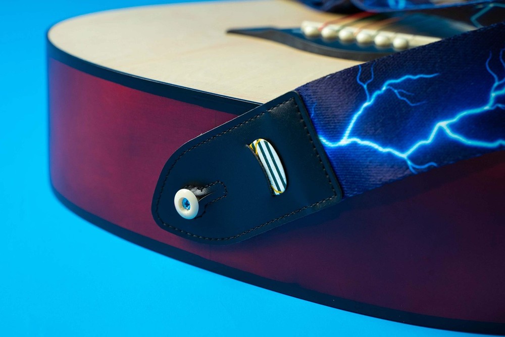 QIELIZI Adjustable Guitar Strap Includes 2 Strap Locks & 2 Matching Picks & 1...