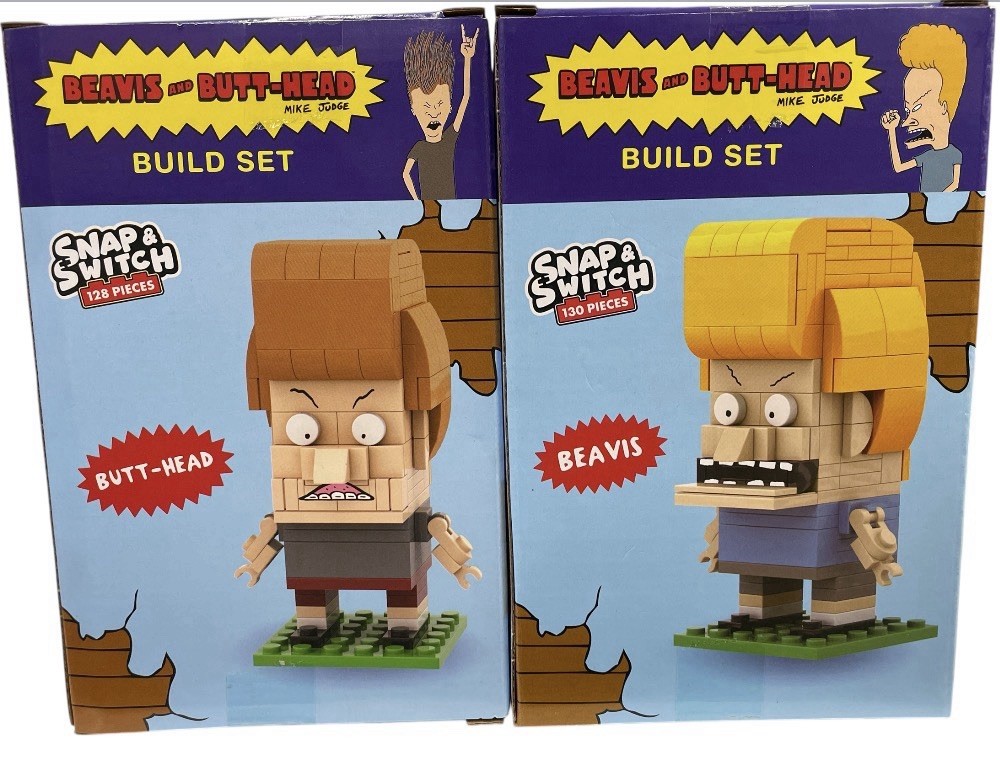 📺 Beavis & Butt-Head Build Set Snap & Switch 2pc Figures Iconic 90s