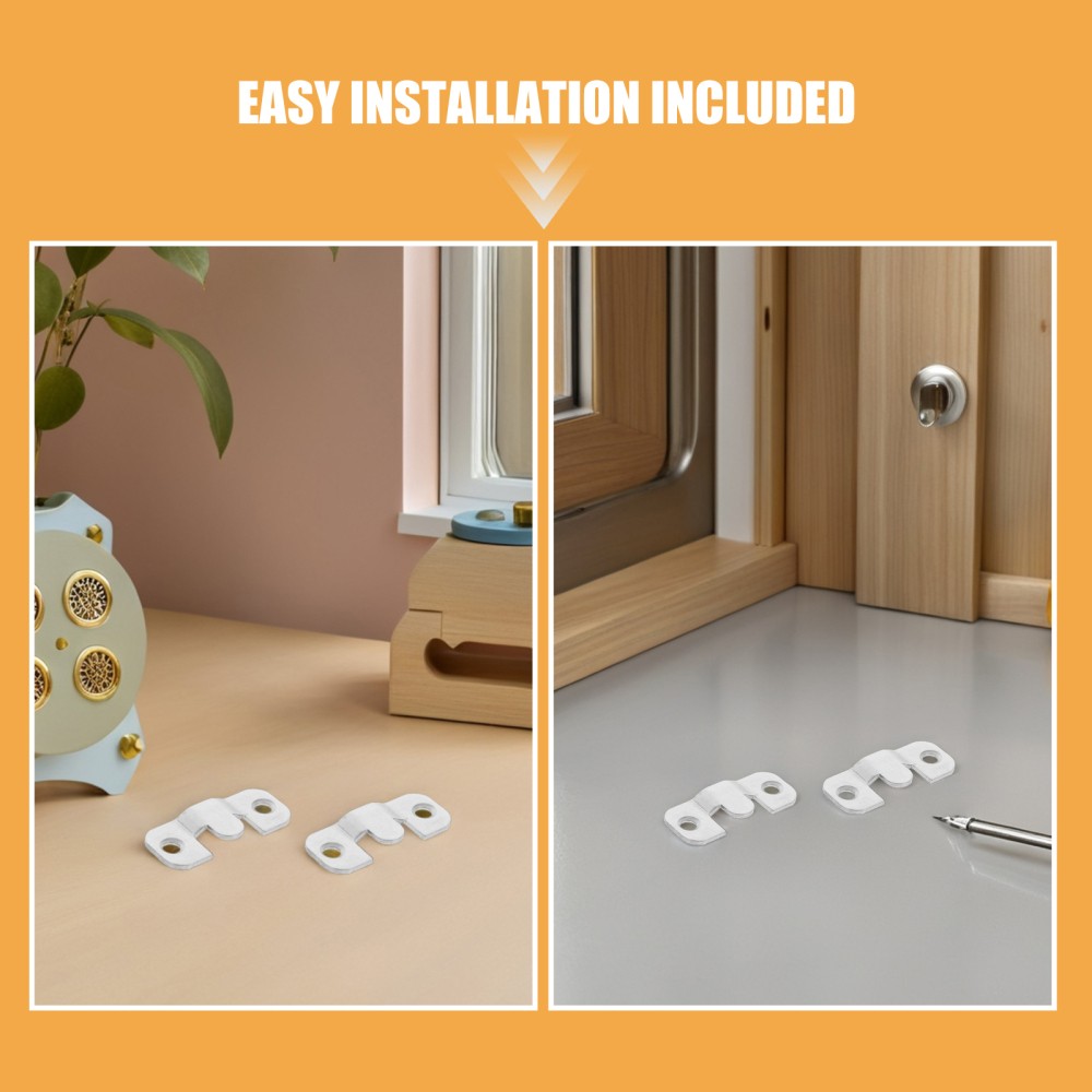 24pcs Flush Mount Bracket: Interlocking Picture Hanging Buckles - Stainless