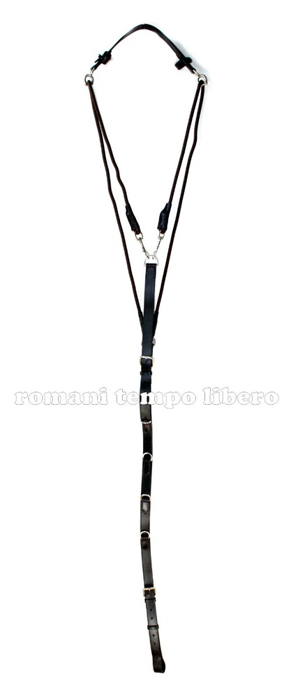 LEATHER GOGUE WITH RINGS