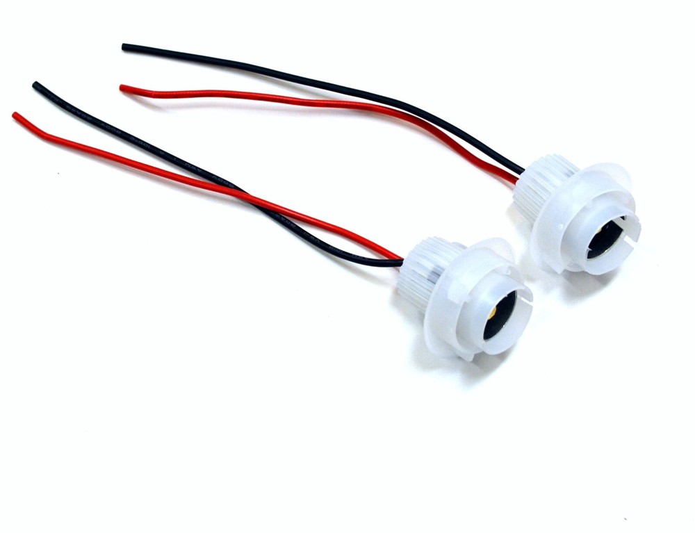 Universal Pigtail Wire Female Socket 1156 W Two Harness Back Up Reverse Replace