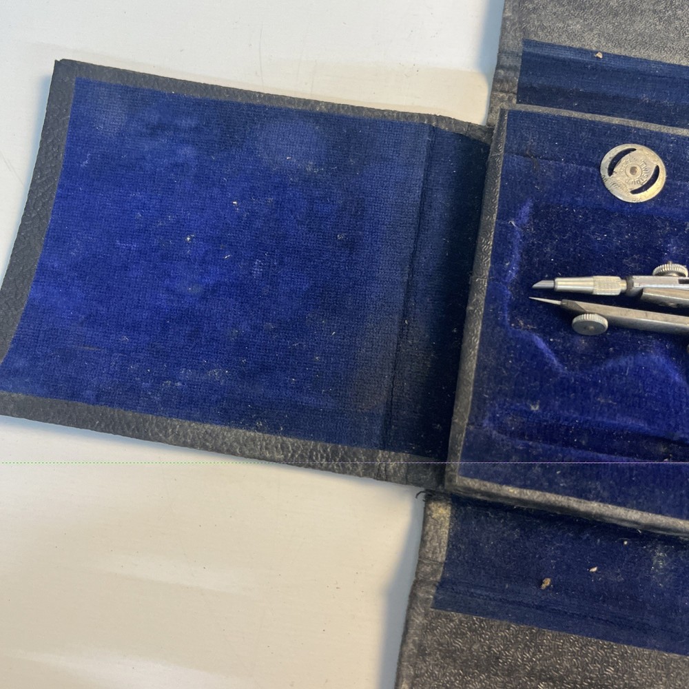 Vintage Friedmann Drafting Set – Made in Czechoslovakia – Partial Set with Case