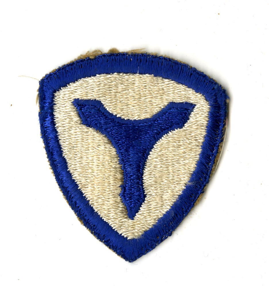 3rd Service Command White Back Patch WWII Vintage Mid Atlantic