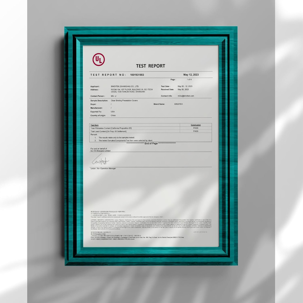 200 Pack 8 Mil Binding Presentation Covers, Report Covers for Binding, Ultra Cle