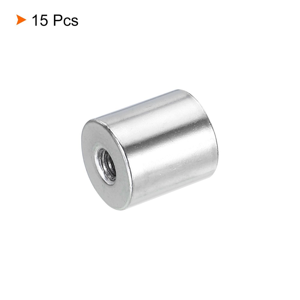 15pcs Round Coupling Nut M10 to M4 Adapter Screw Thread Convert Sleeve Connector