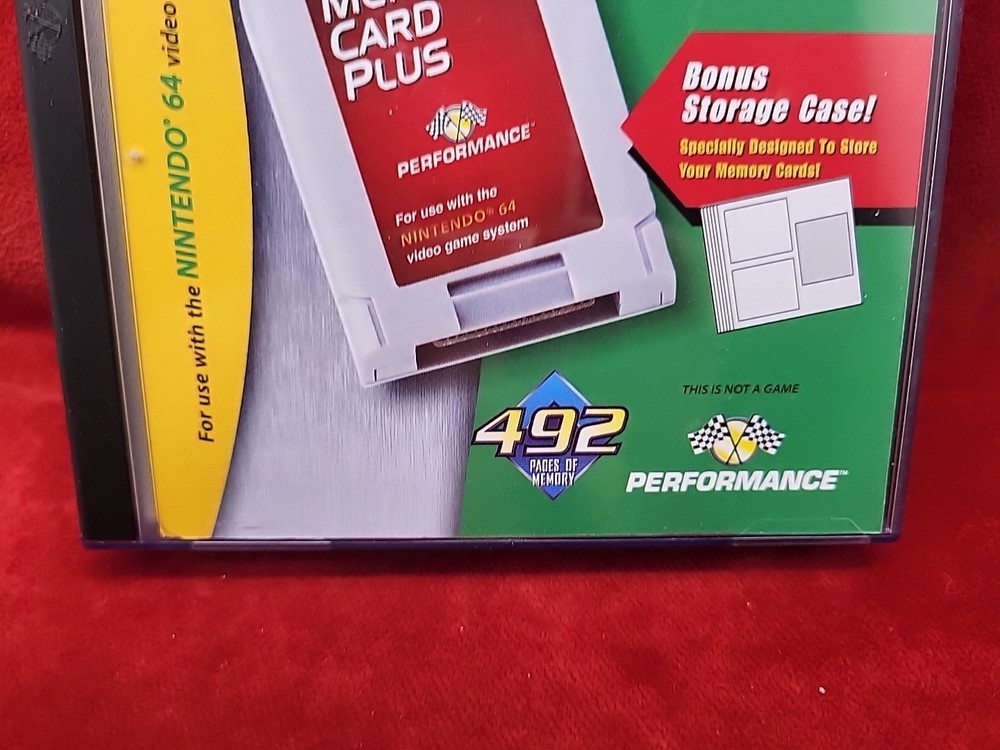Nintendo 64 Memory Card Plus with Case - READ