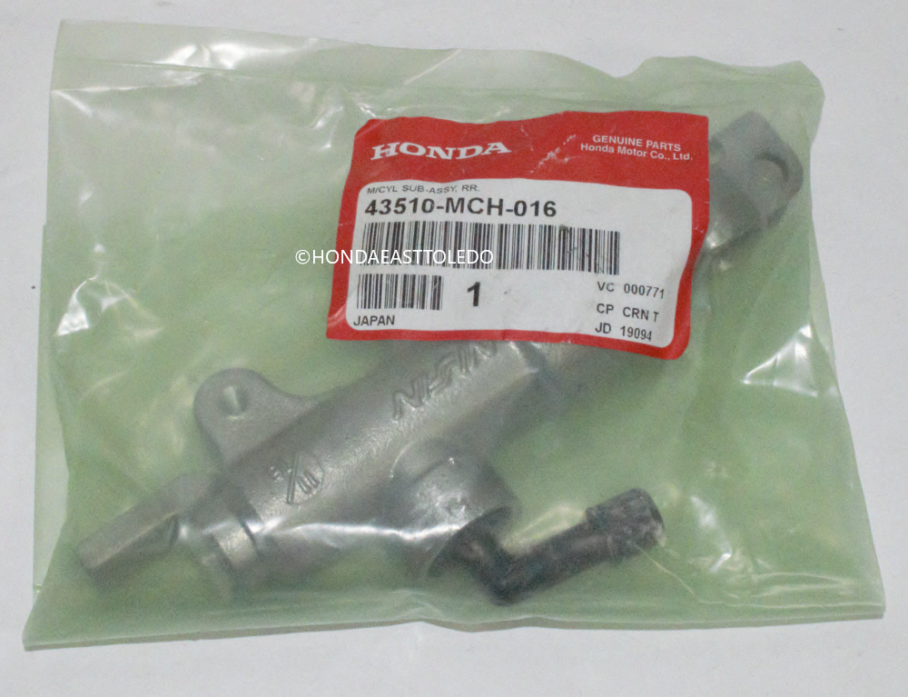 Honda OEM Rear Brake Master Cylinder Assy 2003-2008 VTX1800 C 43510-MCH-016