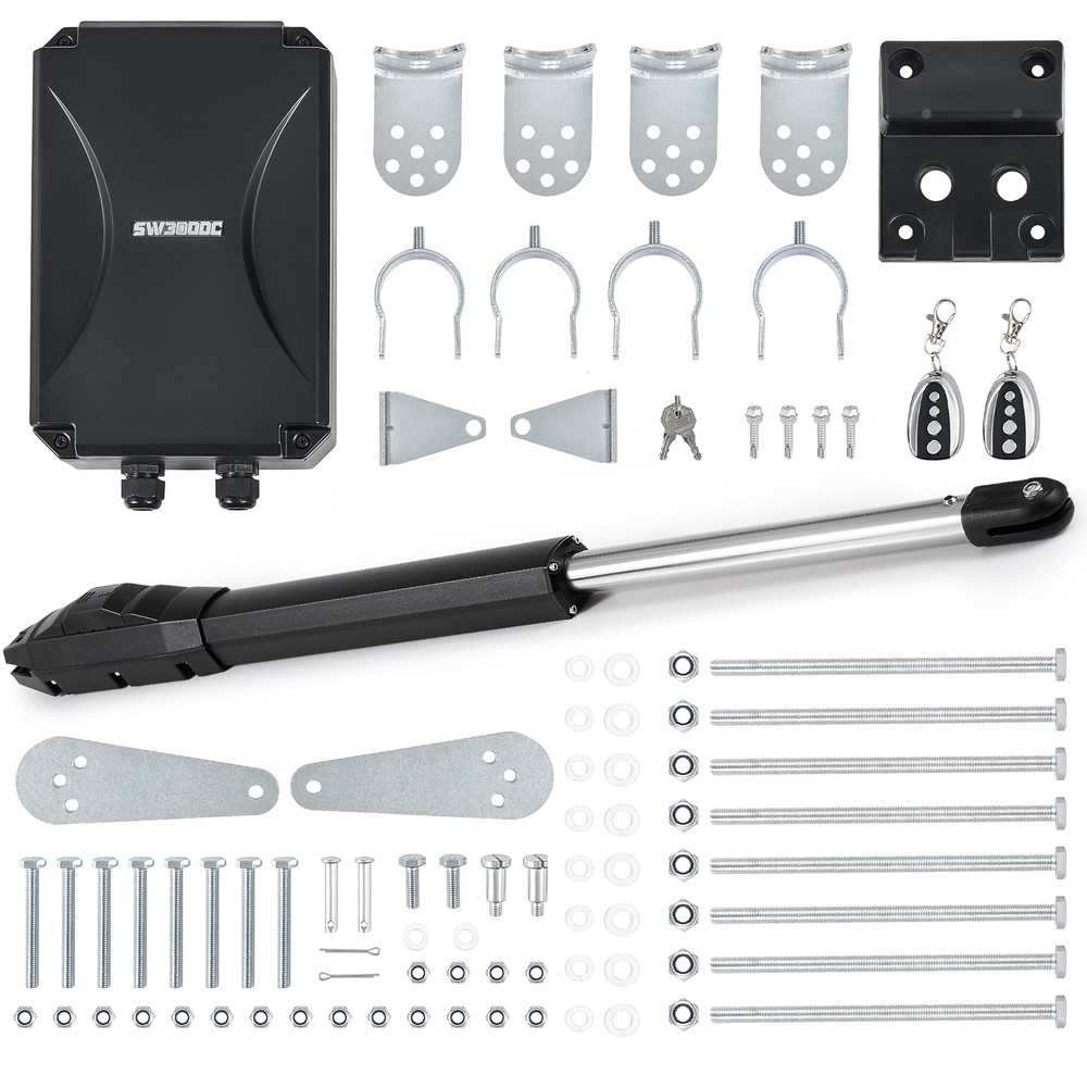 CO-Z Automatic Single Swing Gate Opener with Remote Controls for 880lb Gate