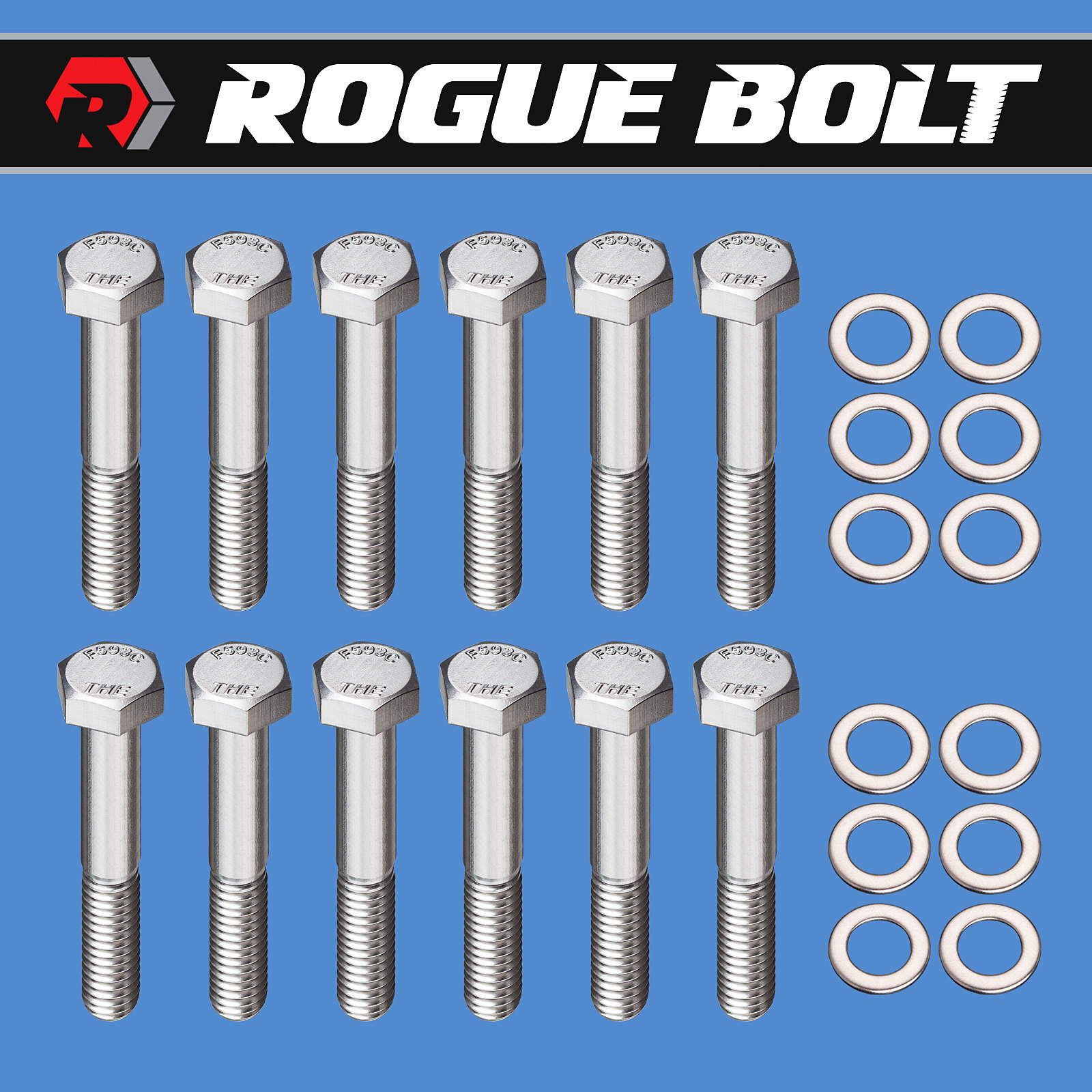 SBF INTAKE MANIFOLD BOLTS HEX STAINLESS KIT SMALL BLOCK FORD 289 302 5.0L 351W