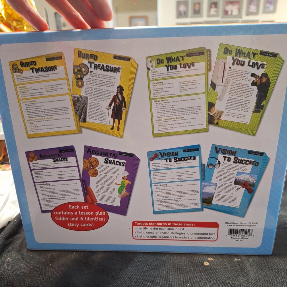 Lakeshore High Interest Intervention Reading Folders Main Idea