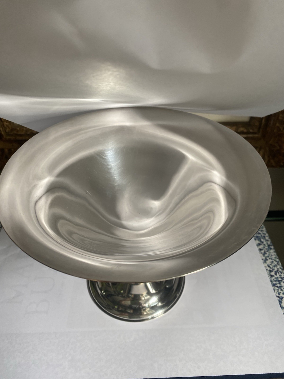 Denmark Danish Silverplate Blossom Bowl Compote Jensen Dragsted Art Deco Nouveau