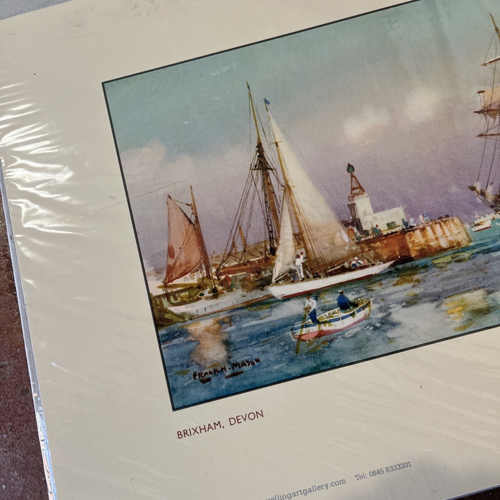 Brixham Devon Devonshire Railway Train Carriage Reproduction Print