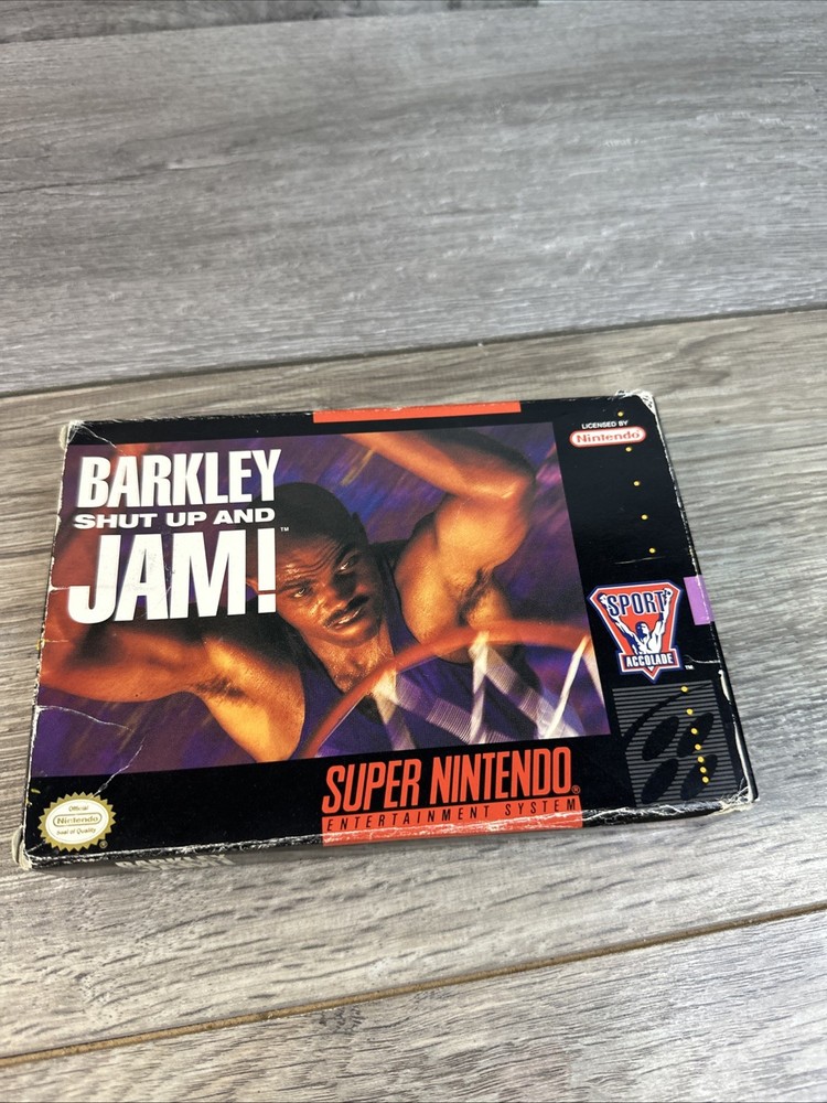 Barkley Shut Up and Jam! (Super Nintendo | SNES) Authentic BOX ONLY