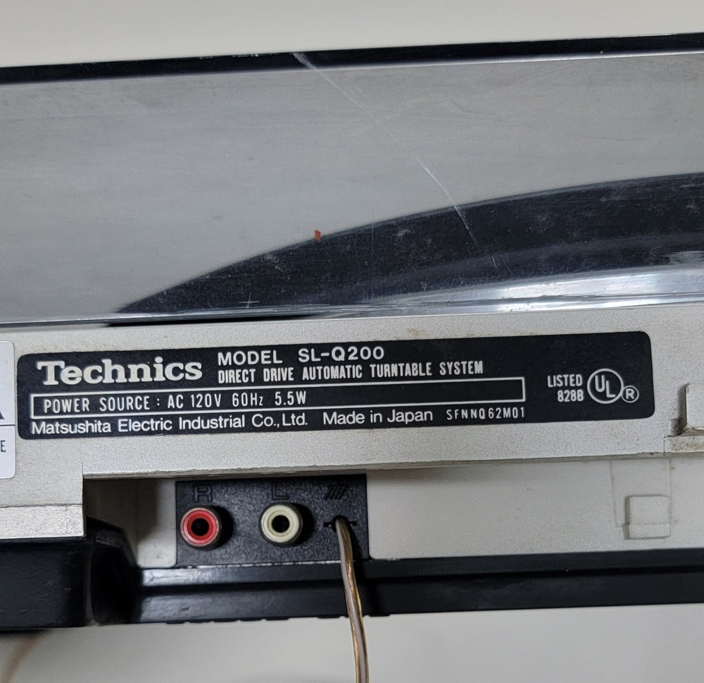 Technics SL-Q200 Direct Drive Turntable Quartz Lock Tested & Working