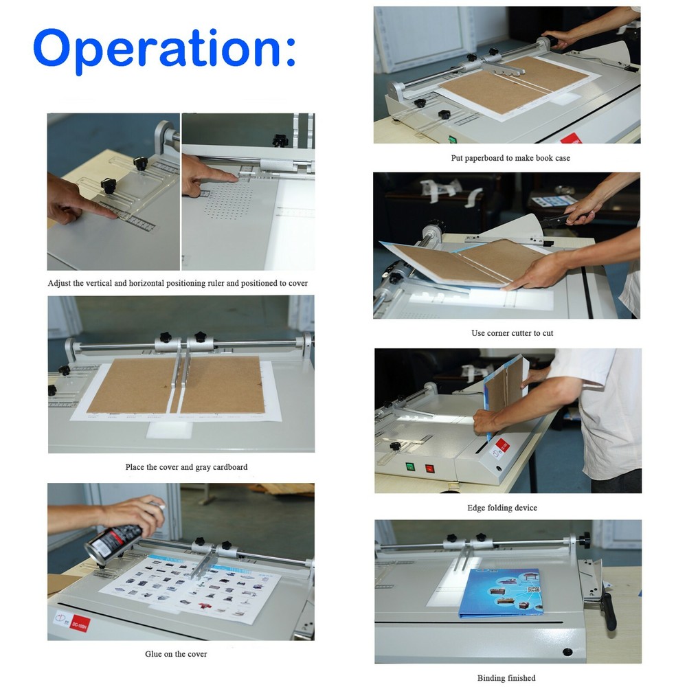 110V/220V Hard Cover Making Machine Case Maker A4 Size Hardback Hardbound Maker