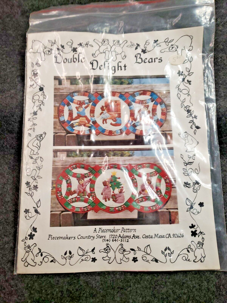 PEACEMAKER PATTERN COUBLE DELIGHT BEARS (C18B1)