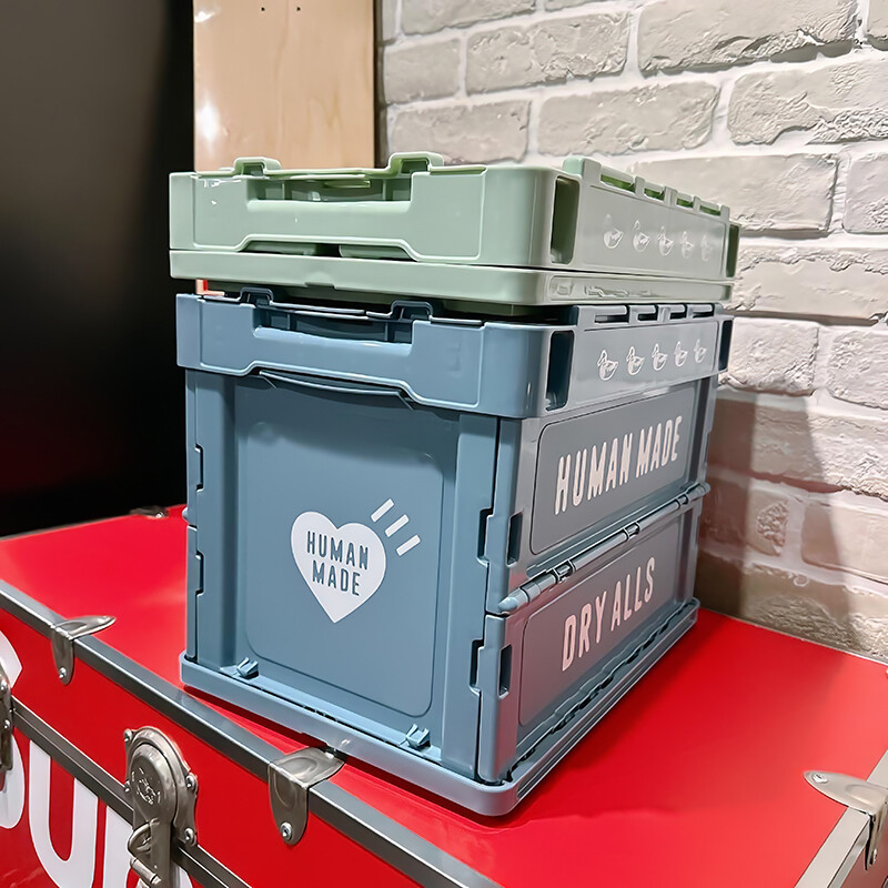 HUMAN MADE Container Outdoors Folding Box Multi-function Storage Case 20L