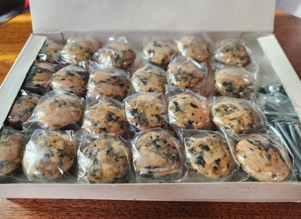 24 Granite knobs - Giallo Fiorito