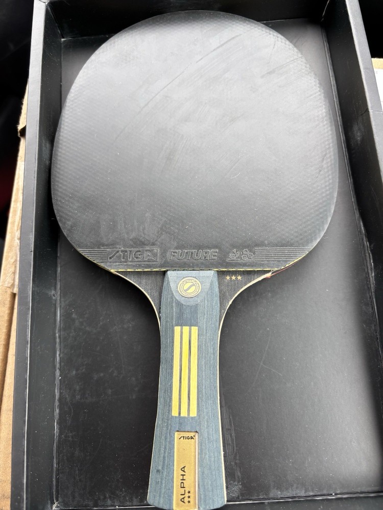 Professional Alpha Ping Pong Paddle with Flared Handle – Optimal Control & Spin