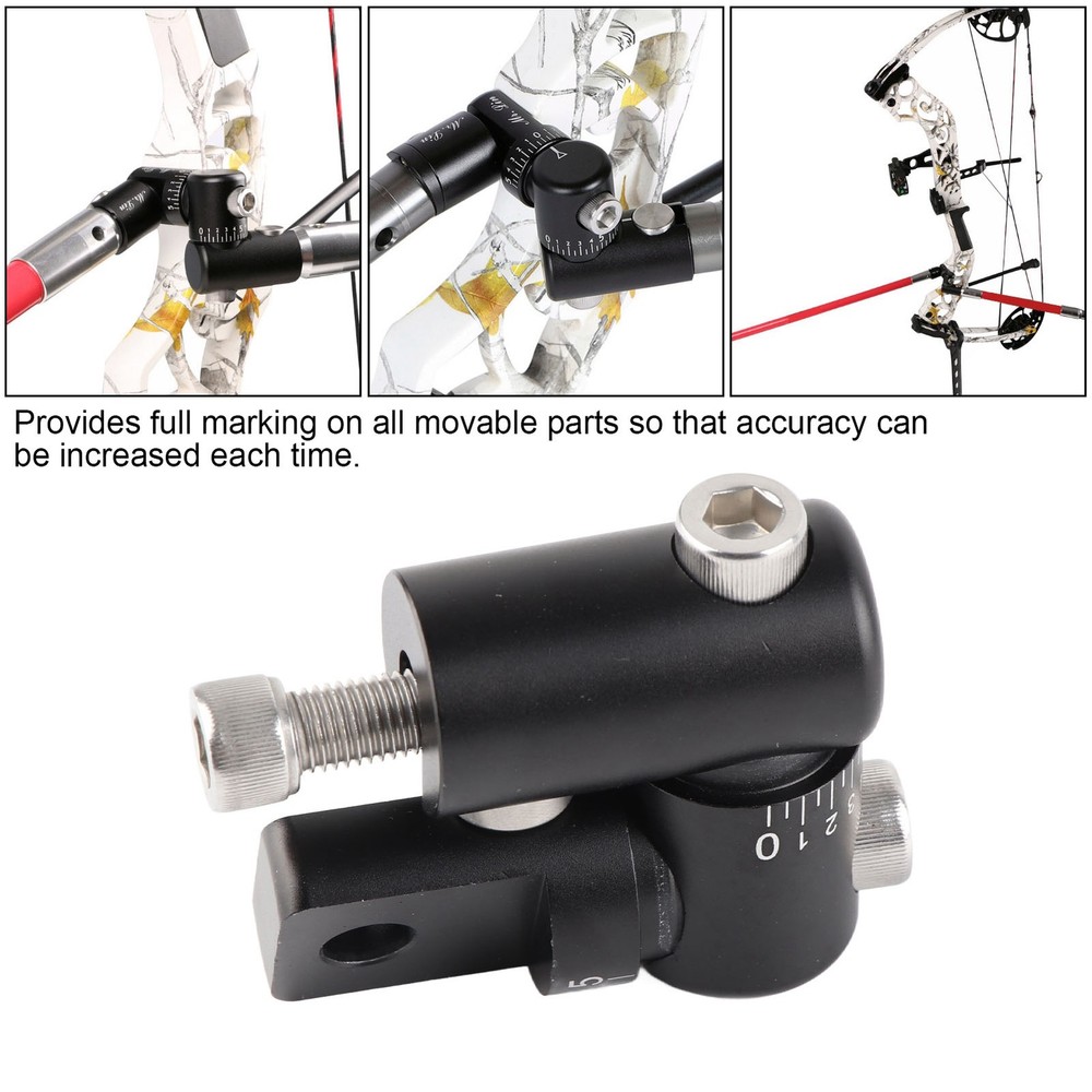 Adjustable Compound Bow Rod Stabilizer Archery Single Sided V‑Bar for Quick WT