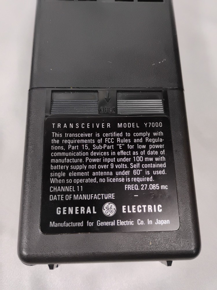 1965 General Electric Transceivers Untested