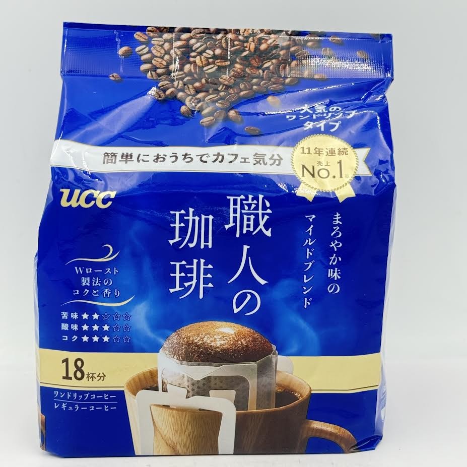Ucc Shokunin Coffee Drip Mild Blend 126g/(18pcs)