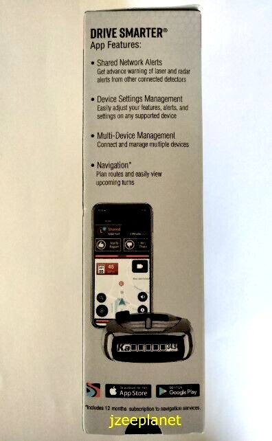 RAD 480i Laser Radar Detector Long Range Bluetooth Driver App Front Rear Detect