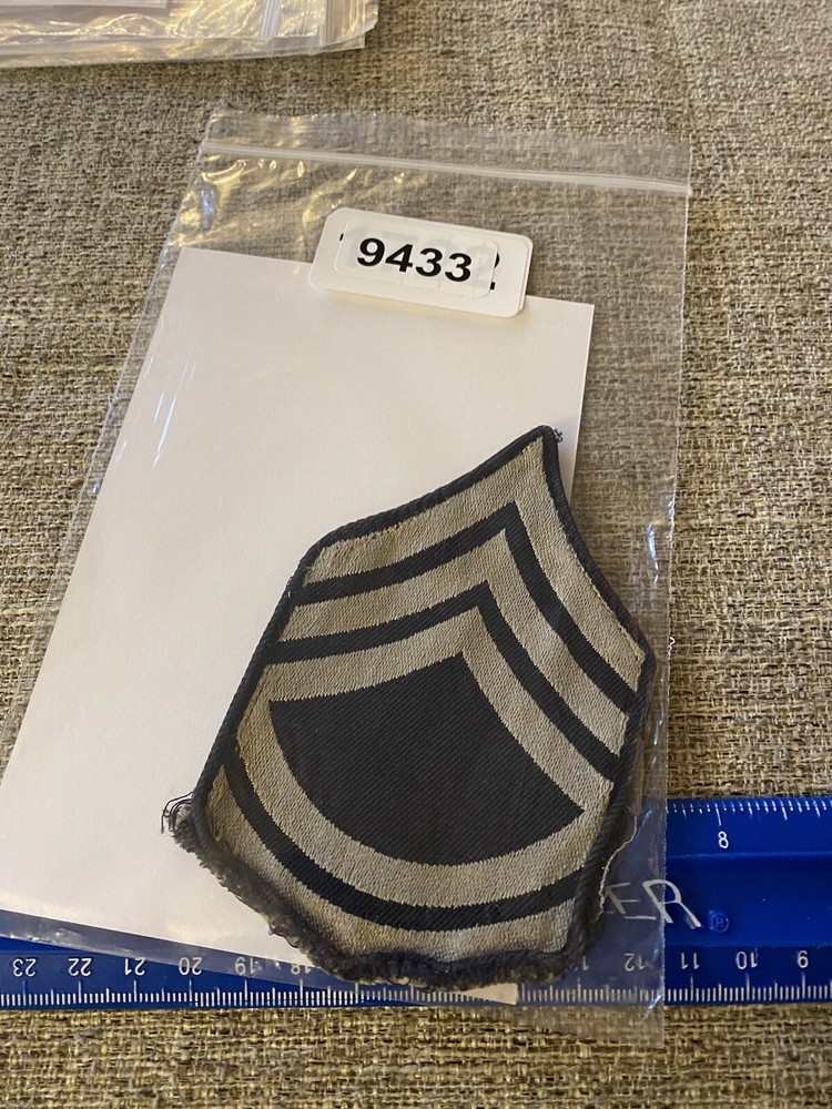 WWII US ARMY Technical Sergeant Enlisted Rank Patch INV9433
