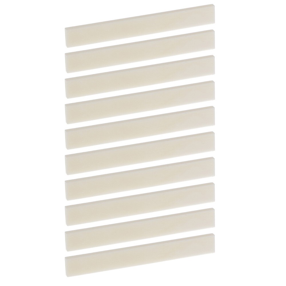 10Pc 80mm*3mm*10mm White Bone Guitar String Bridge Saddle For Acoustic Classical