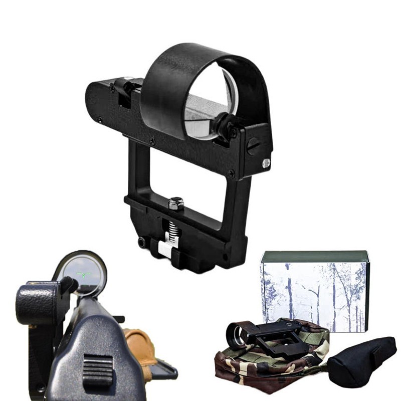 OKP7 Green Dot Sight HD Triangle Reticle Side Clip Russian Reflex Sight Hunting